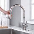 Single Handle Mixer Tap Stainless Steel polished Chrome Single Handle Mixer Tap New Sensor Kitchen Water Faucet with Pull Down Spout Factory